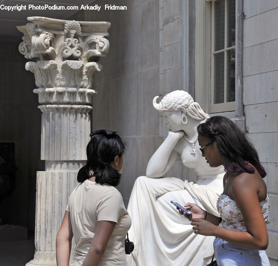 Human, People, Person, Column, Pillar, Crypt, Leisure Activities