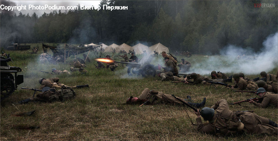 Army, Military, Person, Soldier, Team, Troop, Smoke