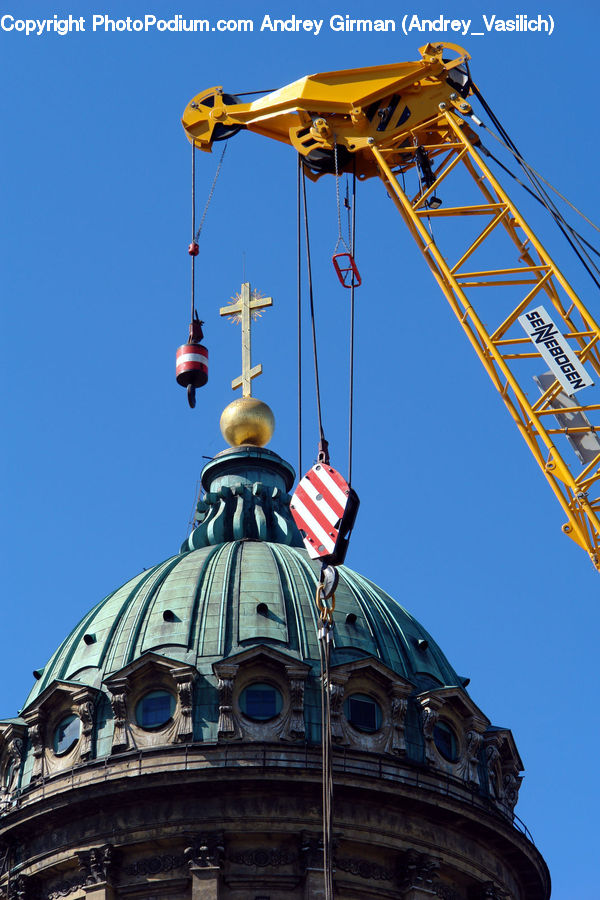 Architecture, Dome, Constriction Crane, Tower, Bell Tower, Clock Tower, Building