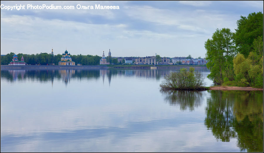 Lake, Outdoors, Water, Castle, Ditch, Fort, Moat