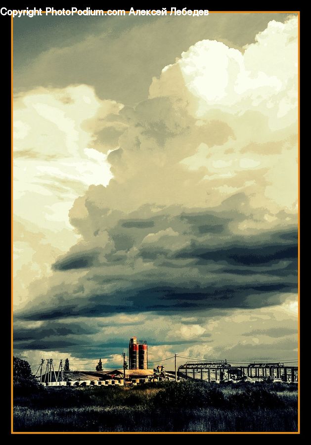 Cloud, Cumulus, Sky, Azure Sky, Outdoors, Dock, Pier