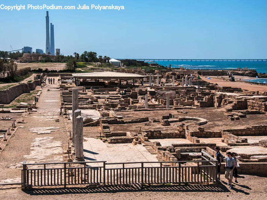 Ancient Egypt, Person, Tourist, Ruins, Rock, Pedestrian, City