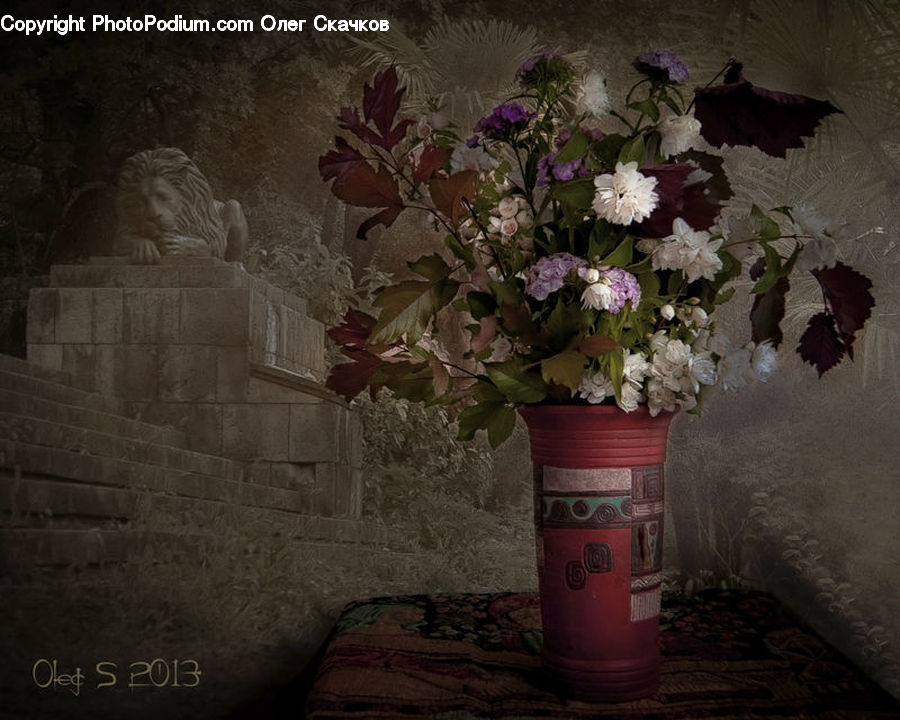 Plant, Potted Plant, Art, Sculpture, Statue, Pot, Pottery