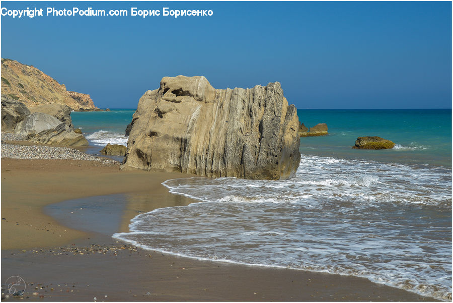 Cliff, Outdoors, Beach, Coast, Sea, Water, Promontory
