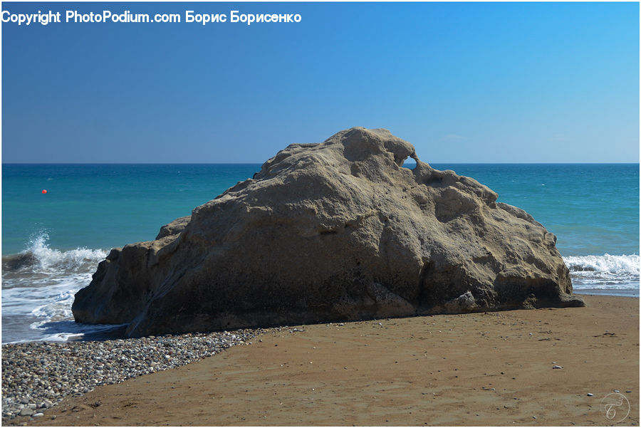 Beach, Coast, Outdoors, Sea, Water, Promontory, Rock
