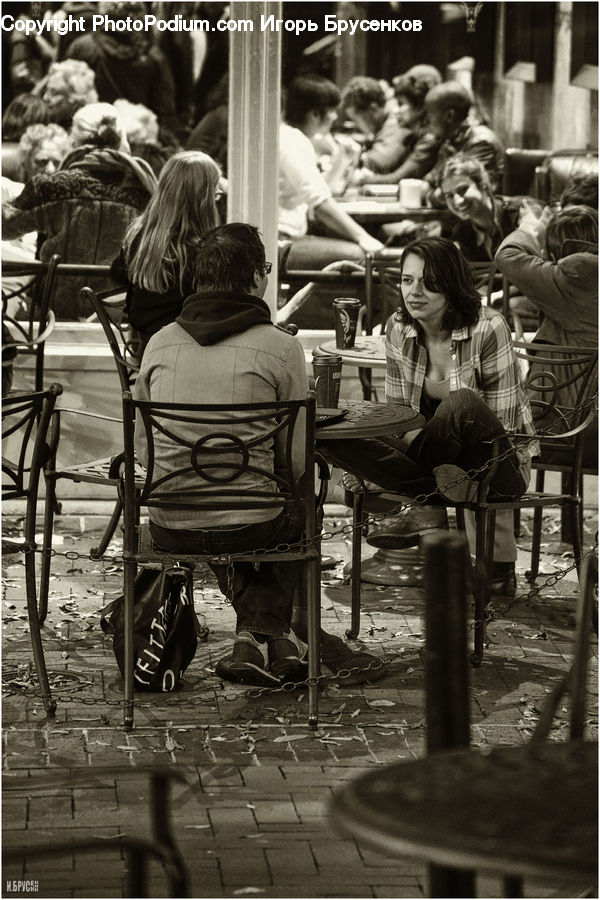 People, Person, Human, Chair, Furniture, Cafe, Cafeteria