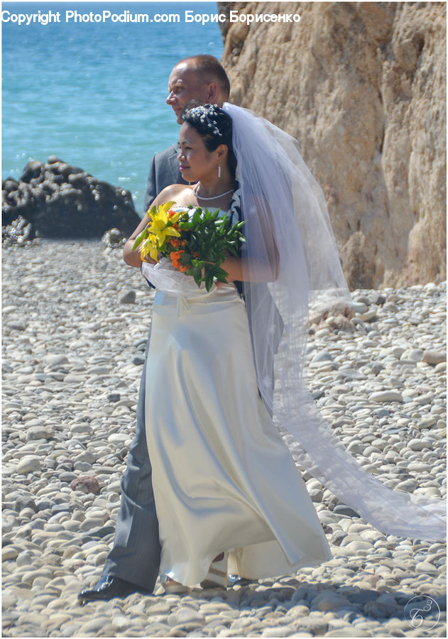 People, Person, Human, Bride, Gown, Wedding, Pebble