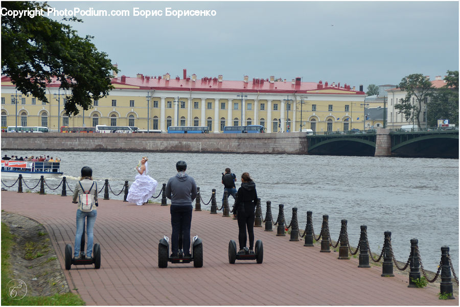 People, Person, Human, Segway, Architecture, Downtown, Plaza