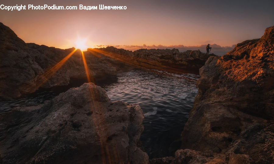 Dawn, Dusk, Sky, Sunrise, Sunset, Coast, Outdoors