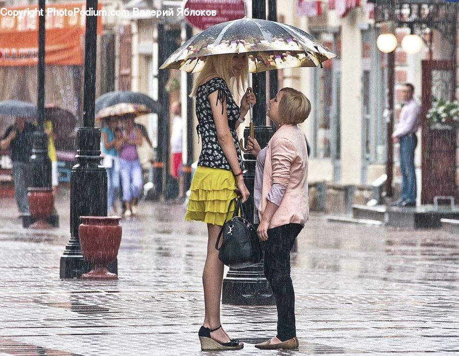 Human, People, Person, Umbrella, Bowl, Boardwalk, Deck