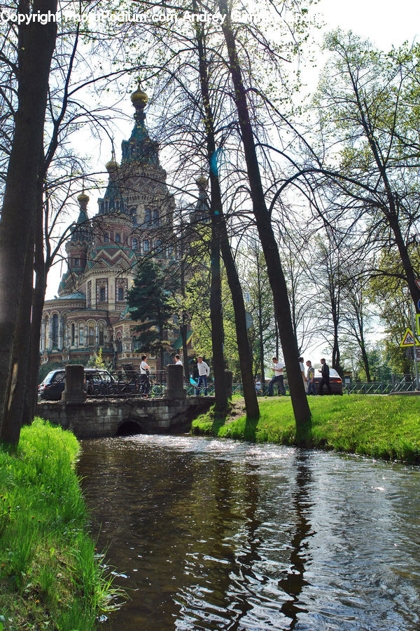 Canal, Outdoors, River, Water, Architecture, Bell Tower, Clock Tower