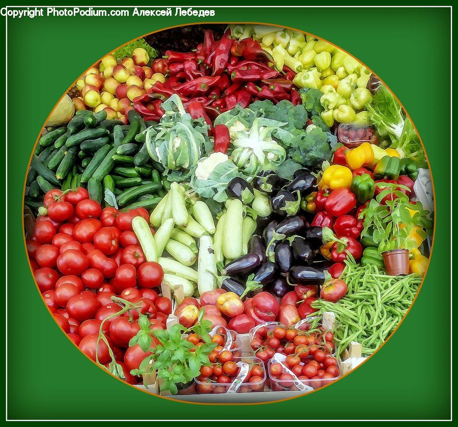 Dish, Food, Plate, Fruit, Bean, Produce, Vegetable