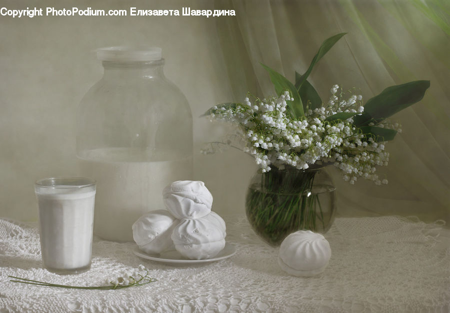 Cream, Dessert, Food, Whipped Cream, Floral Design, Flower, Flower Arrangement