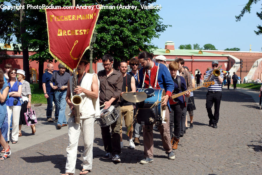 People, Person, Plant, Potted Plant, Human, Crowd, Parade