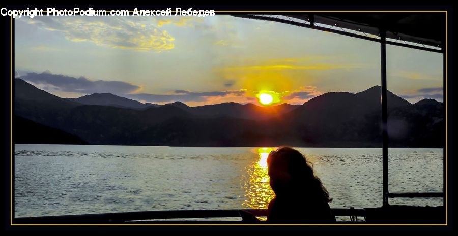 Dusk, Outdoors, Sky, Sunlight, Sunrise, Sunset, Silhouette
