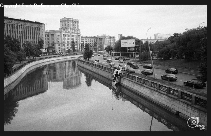 Canal, Outdoors, River, Water, Bridge, Transportation, City