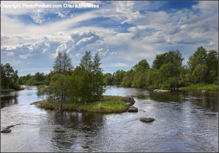 Lake, Outdoors, Water, River