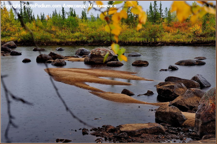 Rock, Coast, Outdoors, Sea, Water, Creek, River