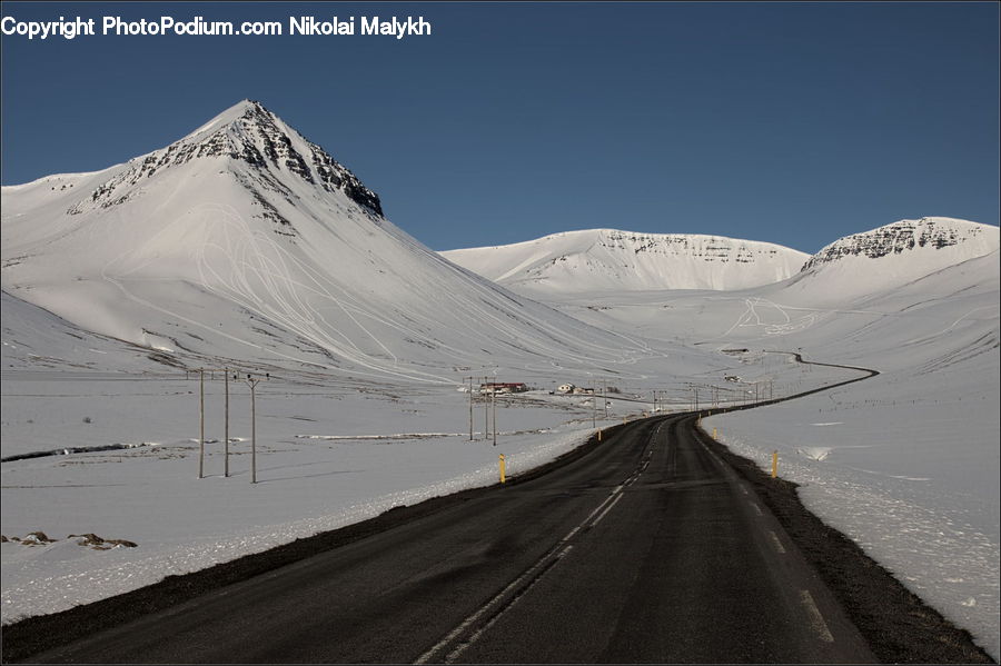 Arctic, Glacier, Ice, Mountain, Outdoors, Snow, Crest