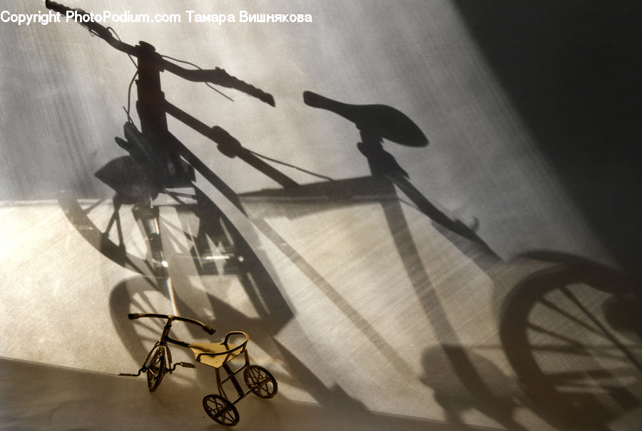 Silhouette, Tricycle, Vehicle, Bicycle, Bike, Bmx