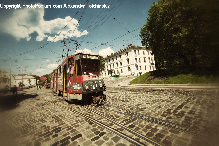 Train, Vehicle, Cable Car, Trolley, Streetcar, Engine, Machine