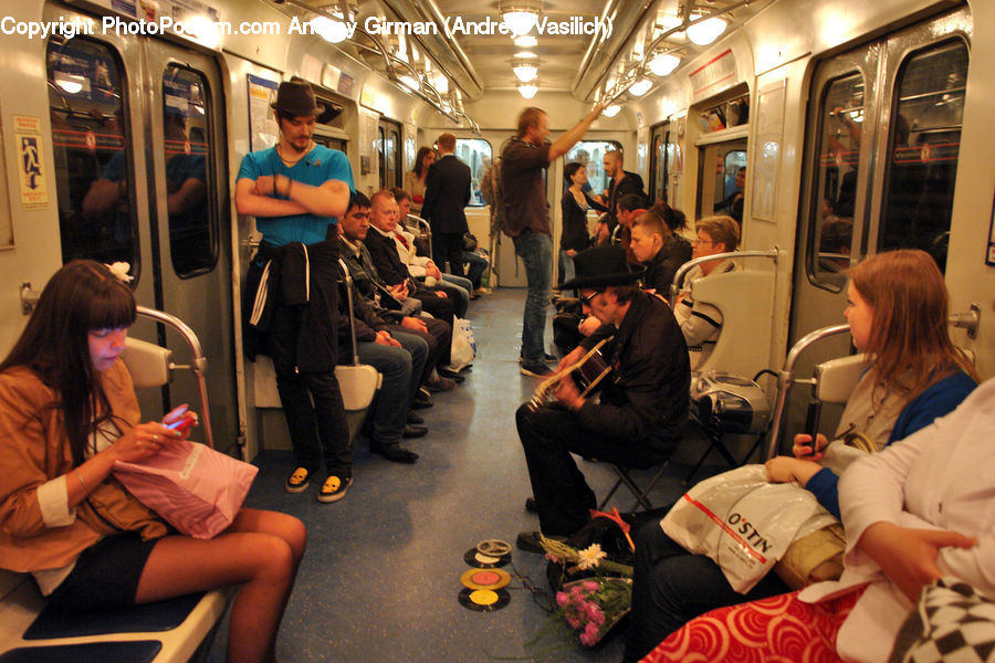 People, Person, Human, Subway, Train, Train Station, Vehicle