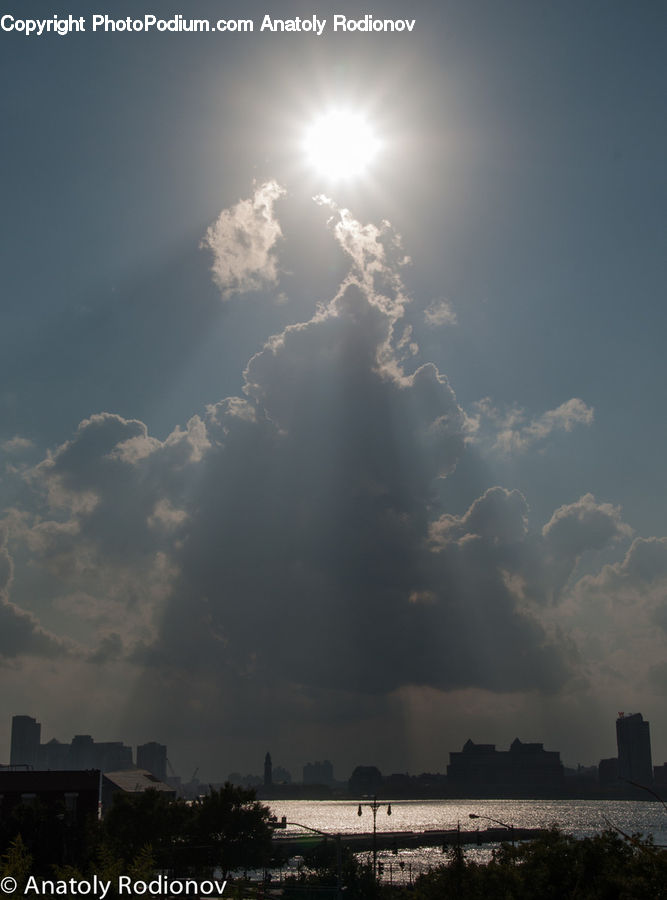 Azure Sky, Cloud, Outdoors, Sky, Cumulus, Flare, Light