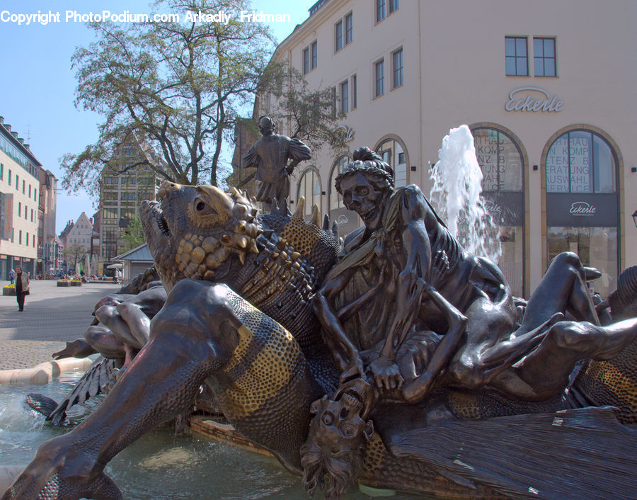 Art, Sculpture, Statue, Gargoyle, Dragon, Modern Art, Boot