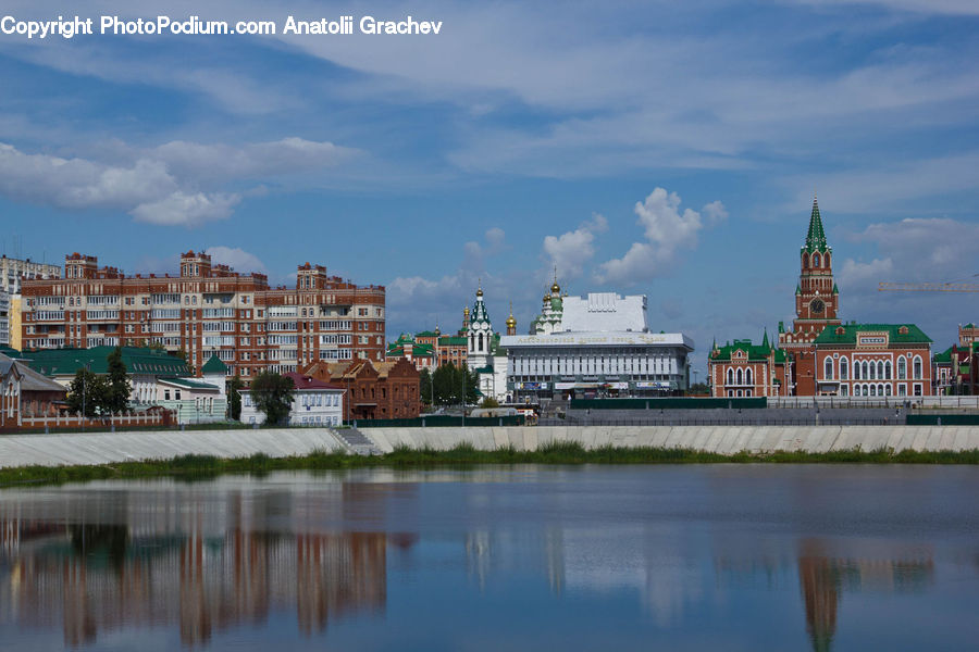 Water, Waterfront, Architecture, Cathedral, Church, Worship, Downtown