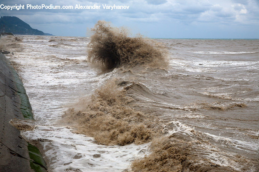 Outdoors, Sea, Sea Waves, Water, Beach, Coast, Sand