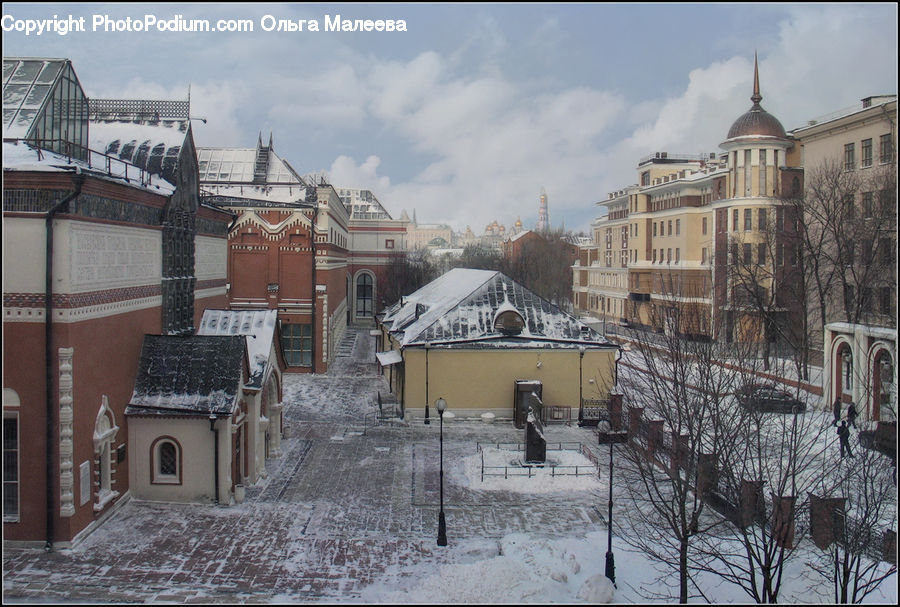 Ice, Outdoors, Snow, Architecture, Housing, Monastery, Bell Tower
