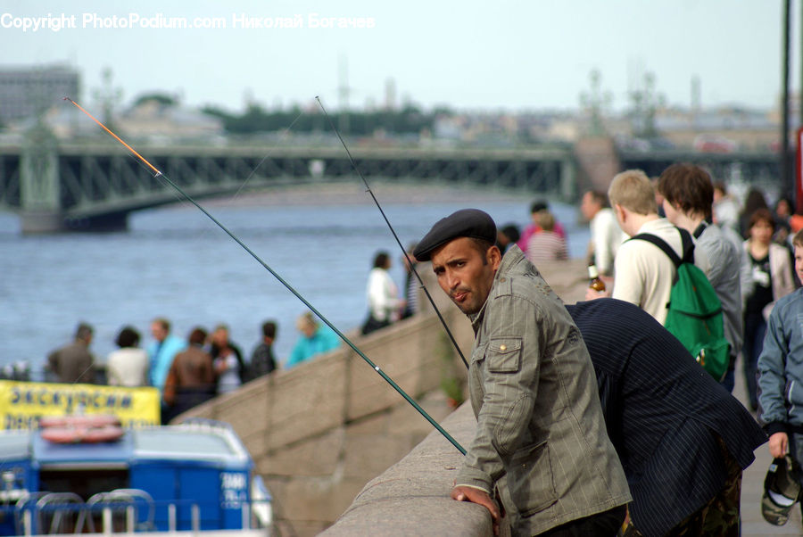People, Person, Human, Crowd, Leisure Activities, Fishing, Dock