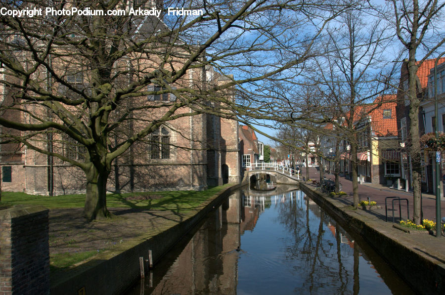 Canal, Outdoors, River, Water, Alley, Alleyway, Road