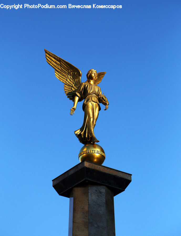 Column, Pillar, Art, Sculpture, Statue, Gargoyle, Building