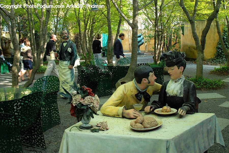 People, Person, Human, Plant, Potted Plant, Art, Painting