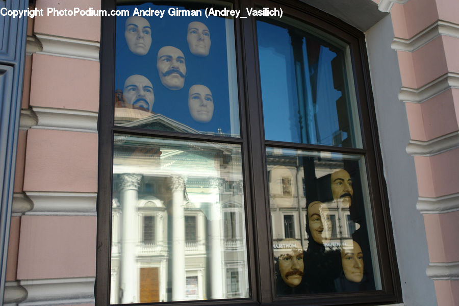 Head, Portrait, People, Person, Human, Window, Bust