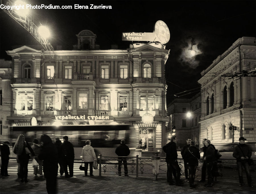 People, Person, Human, Silhouette, Architecture, Downtown, Plaza