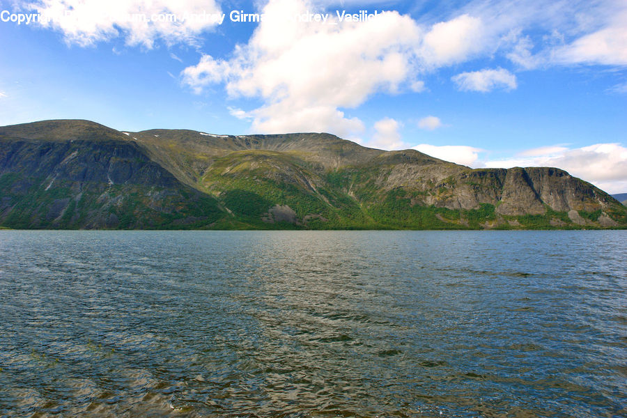 Lake, Outdoors, Water, Azure Sky, Cloud, Sky, Cliff