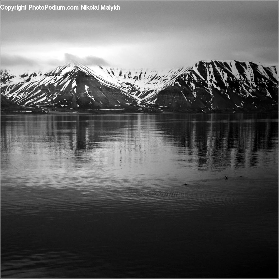 Water, Outdoors, Ripple, Alps, Crest, Mountain, Peak