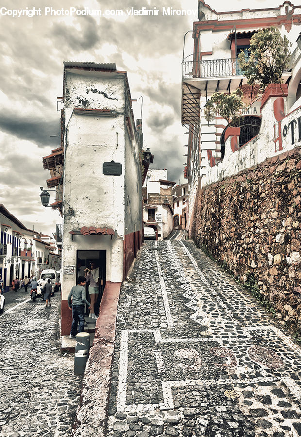 Alley, Alleyway, Road, Street, Town, Building, Housing