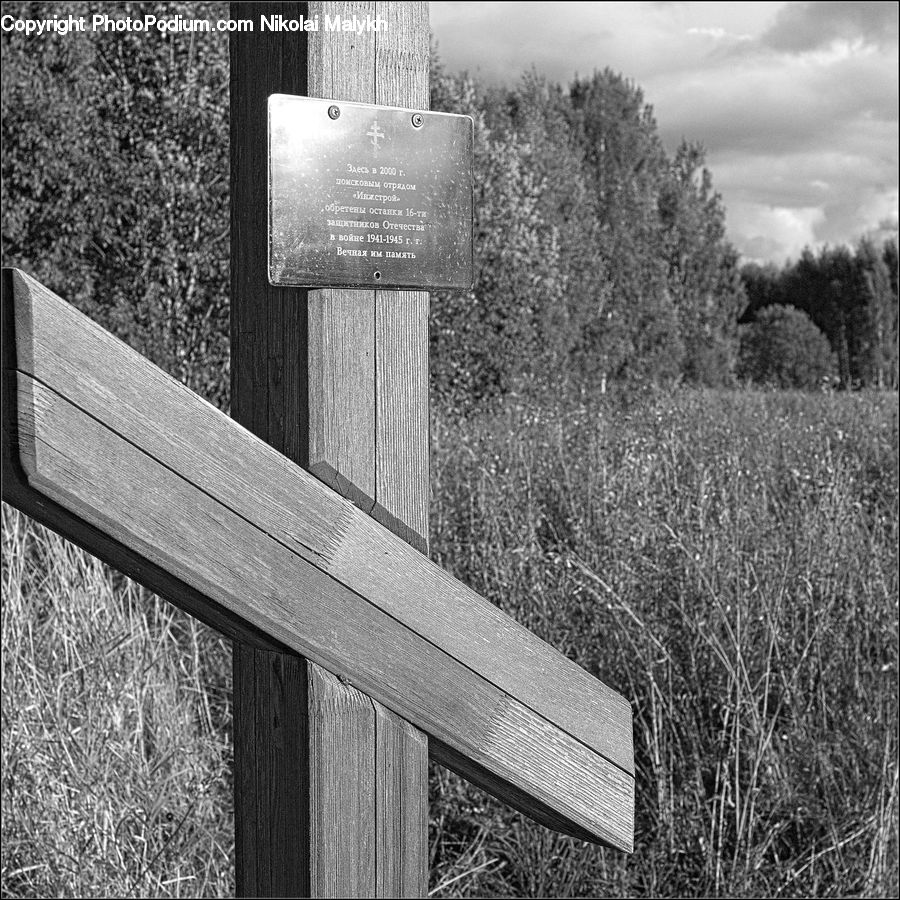Plaque, Bench, Outdoors