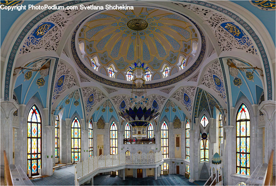 Architecture, Church, Worship, Dome, Mosque, Ballroom, Indoors