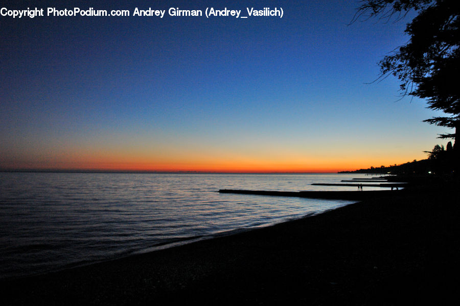 Beach, Coast, Outdoors, Sea, Water, Dawn, Dusk