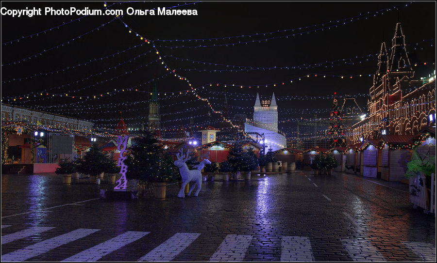 City, Downtown, Airport Terminal, Terminal, Lighting, Boardwalk, Path