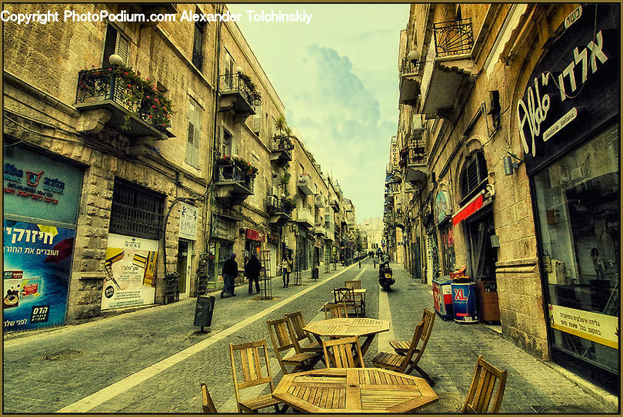 Chair, Furniture, Bench, Flyer, Poster, Road, Street