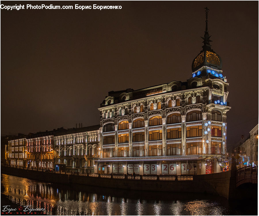 Architecture, Bell Tower, Clock Tower, Tower, Night, Outdoors, Building