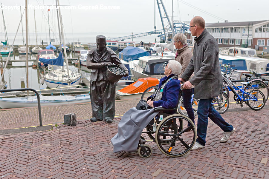 People, Person, Human, Bicycle, Bike, Vehicle, Art