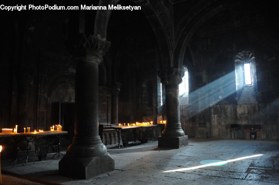 Column, Pillar, Fireplace, Hearth, Forge, Flare, Light
