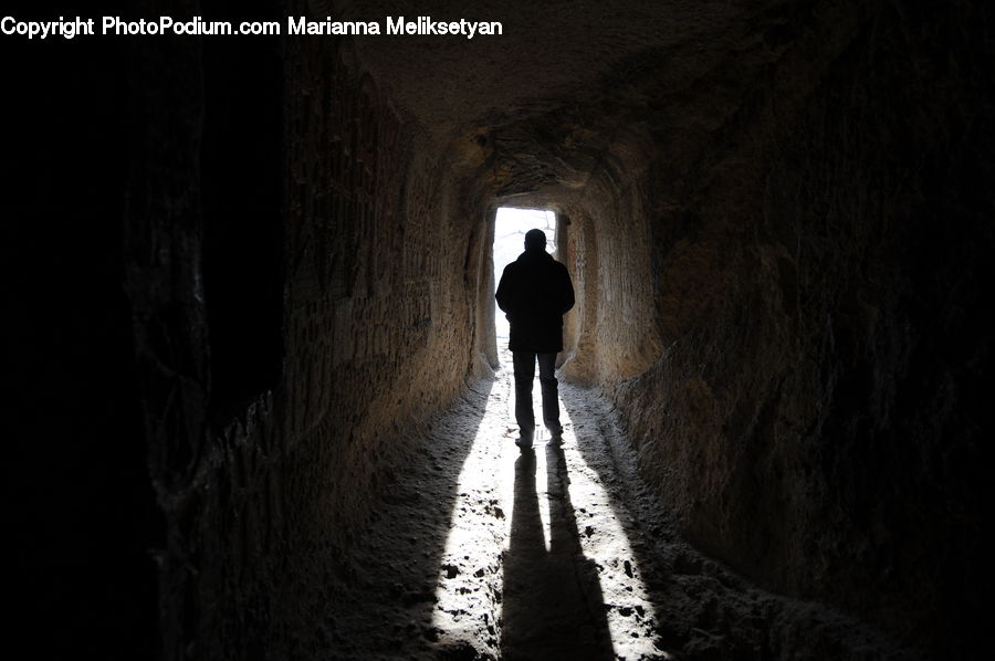 People, Person, Human, Tunnel, Silhouette, Alley, Alleyway