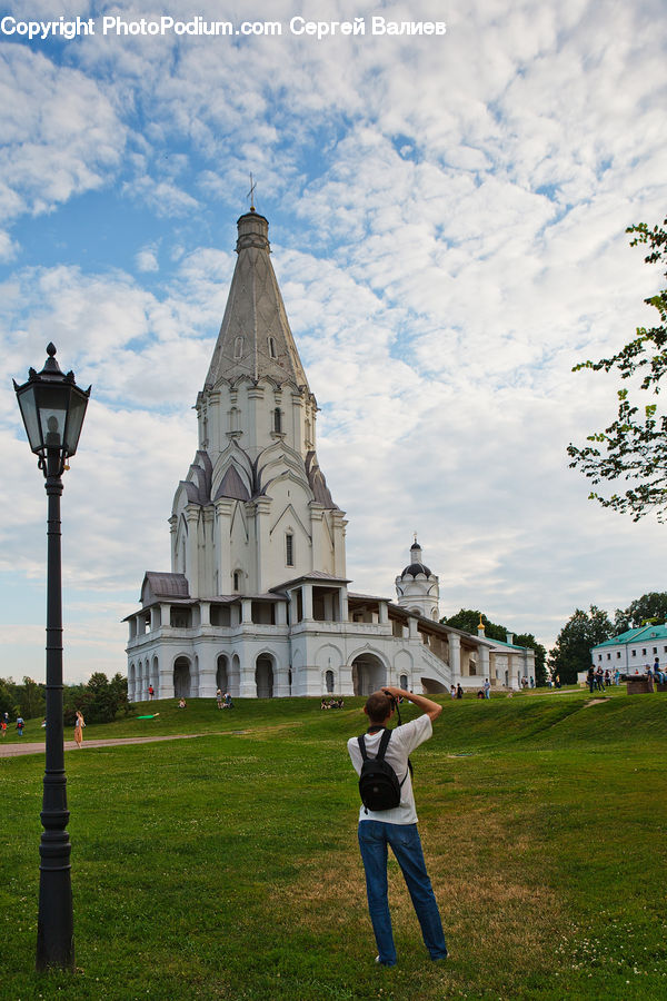 Human, People, Person, Field, Grass, Lawn, Architecture